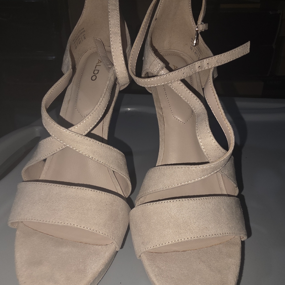 Aldo Women's Cream Strappy Sandals
